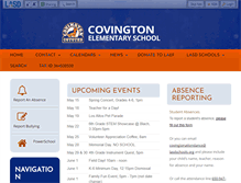 Tablet Screenshot of covingtonschool.org